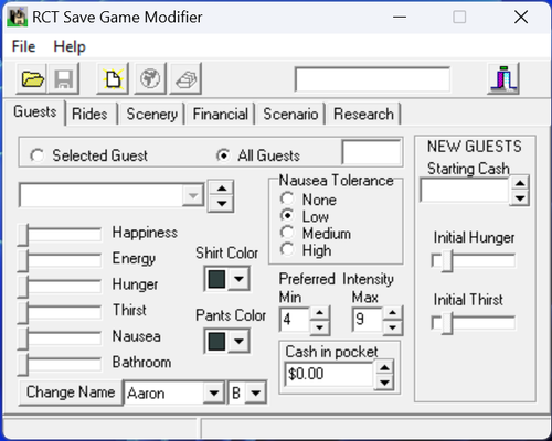 More information about "RCT Save Game Modifier Version 3.13"