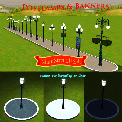 More information about "POSTLAMPS & BANNERS MAIN STREET USA"